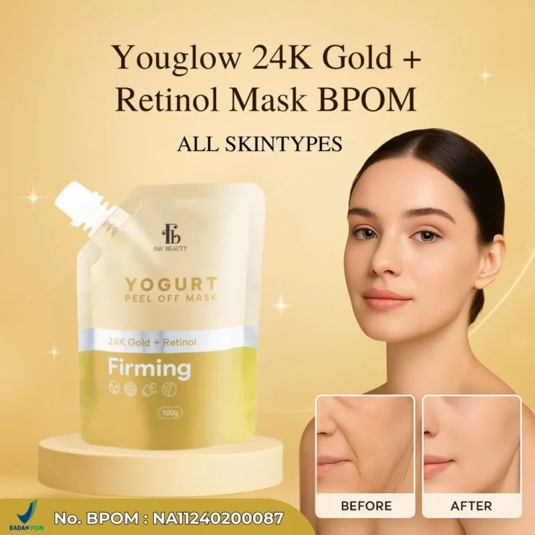 Youglow 24K Gold + Retinol Mask BPOM MR77-A493 logo