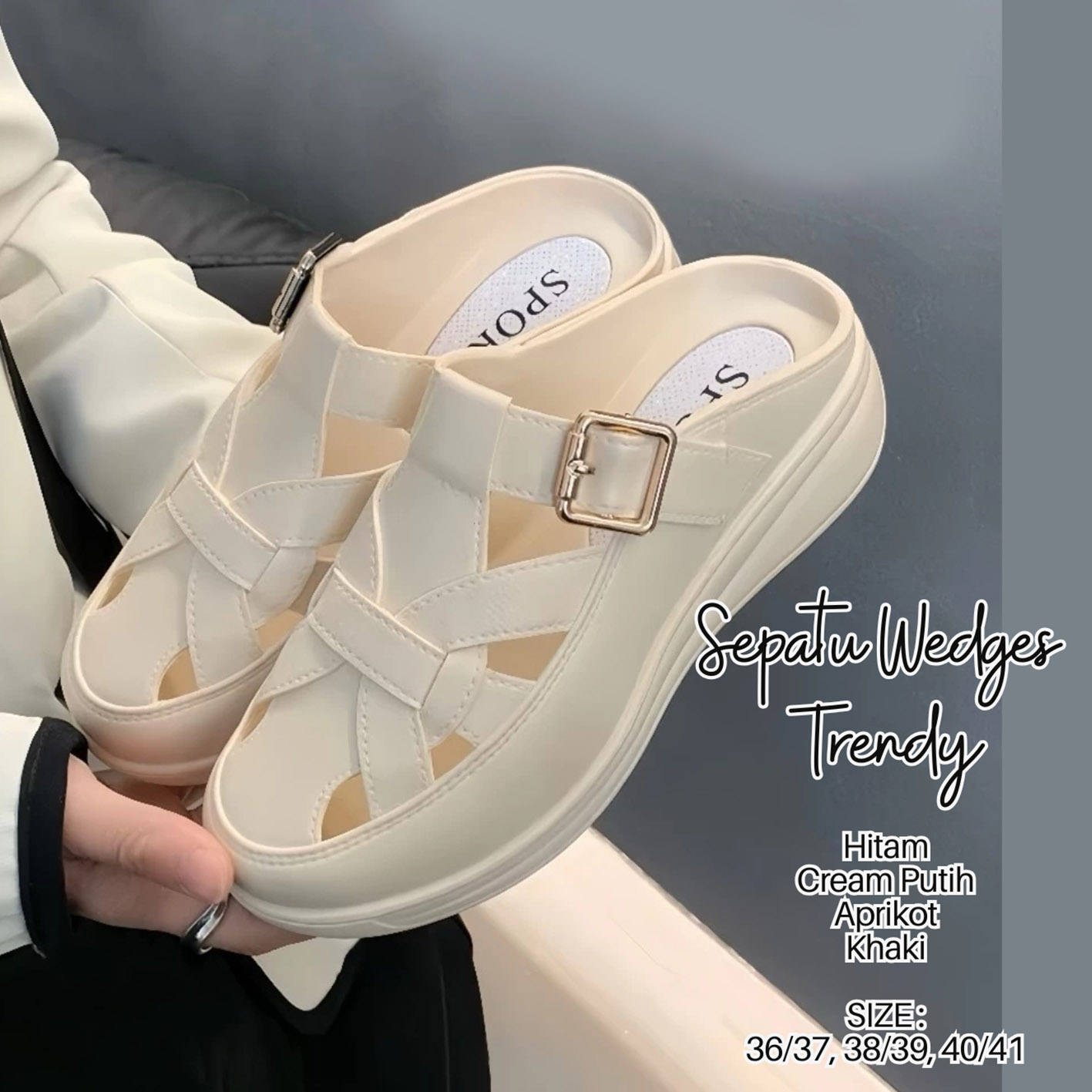 SEPATU WEDGES WANITA TRENDY logo