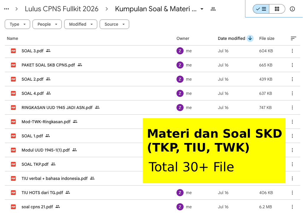 Lulus CPNS 2026 Full Kit
