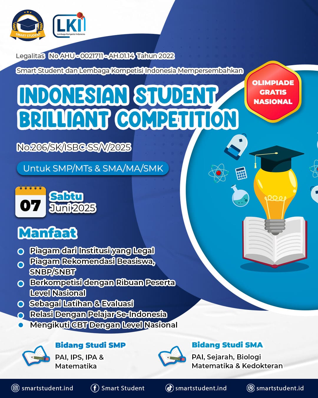 INDONESIAN STUDENT BRILLIANT COMPETITION logo