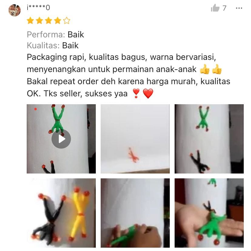 (D2) Mainan Lengket Dinding Sticky Wall