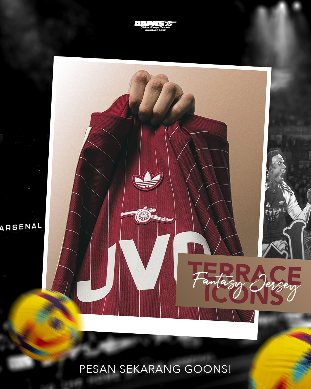 Arsenal Terrace Icons Fantasy Jersey logo
