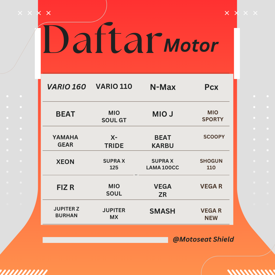 Jok Motor Anti Cakar