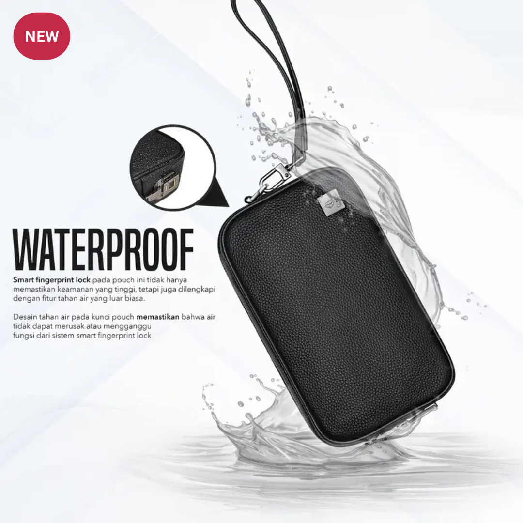 MOZRA ( Tas Tangan Clutch Fingerprint Series Master Genuine Leather Premium Quality ) GG5