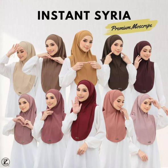 Tudung Syria Moscrepe