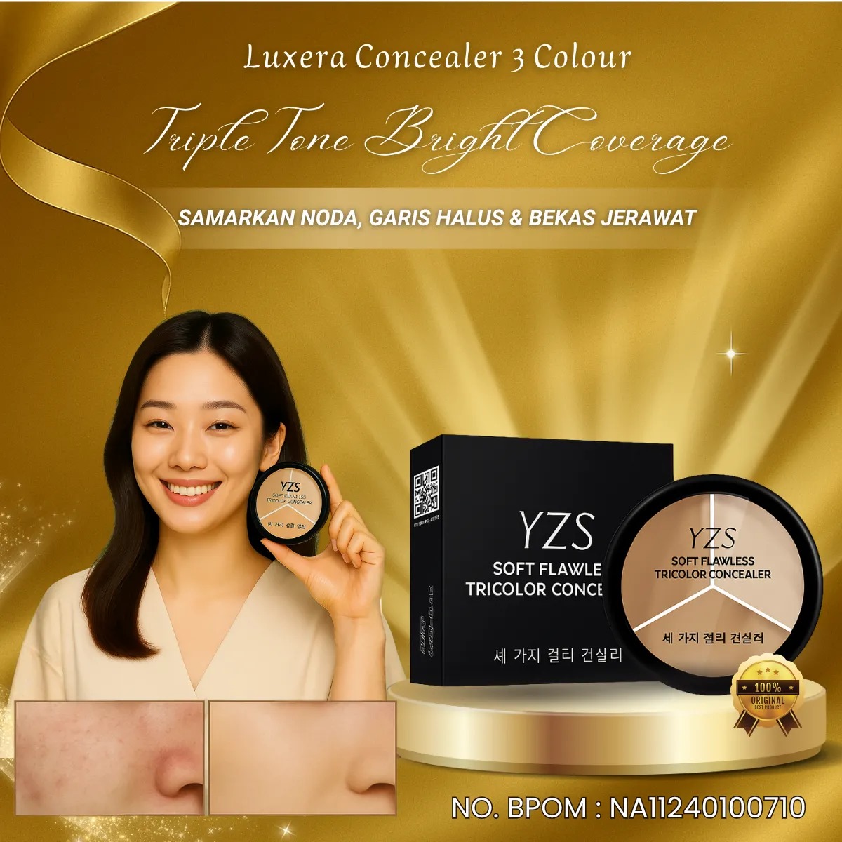 Luxera Concealer 3 Colour BPOM BL62-13