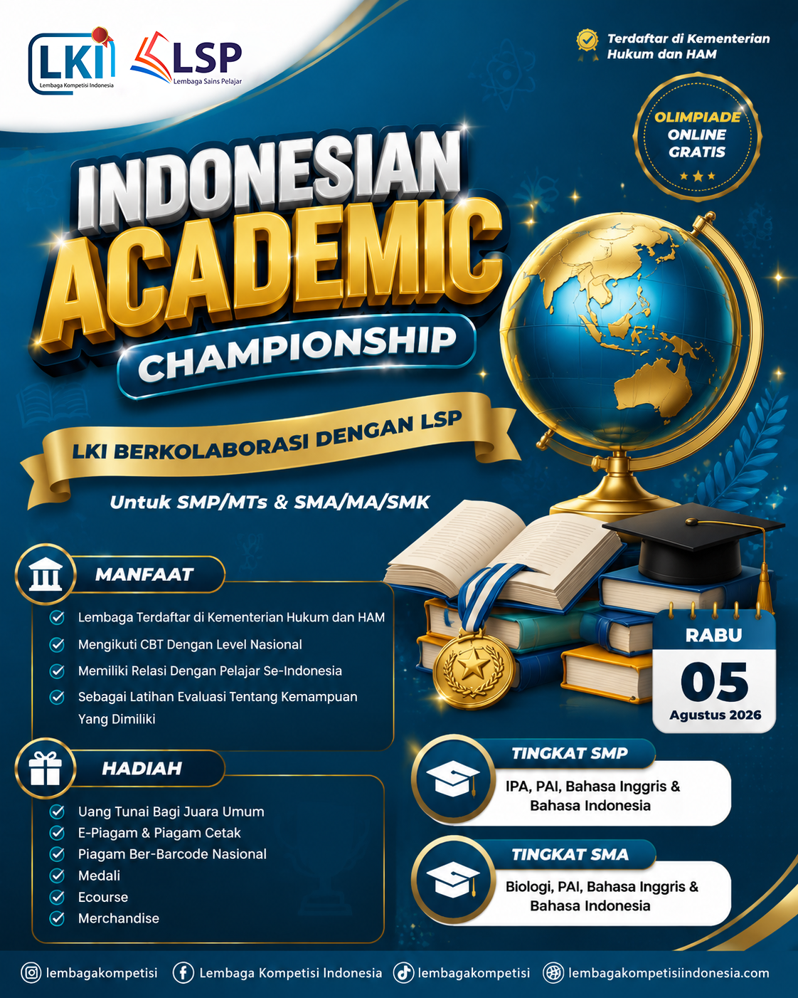 INDONESIAN ACADEMIC CHAMPIONSHIP - LKI X LSP 2026 logo