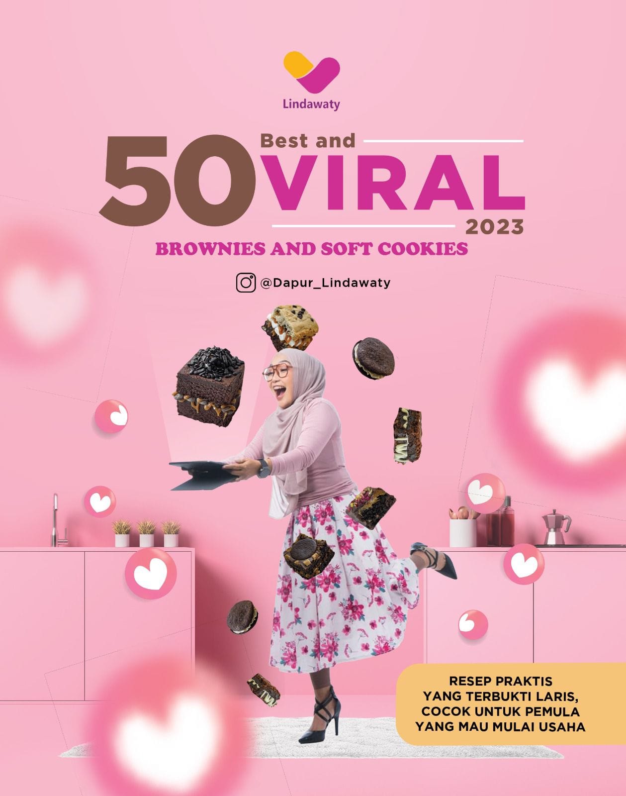 BUKU 50 BEST VIRAL 2023 BROWNIES DAN SOFT COOKIES CR logo