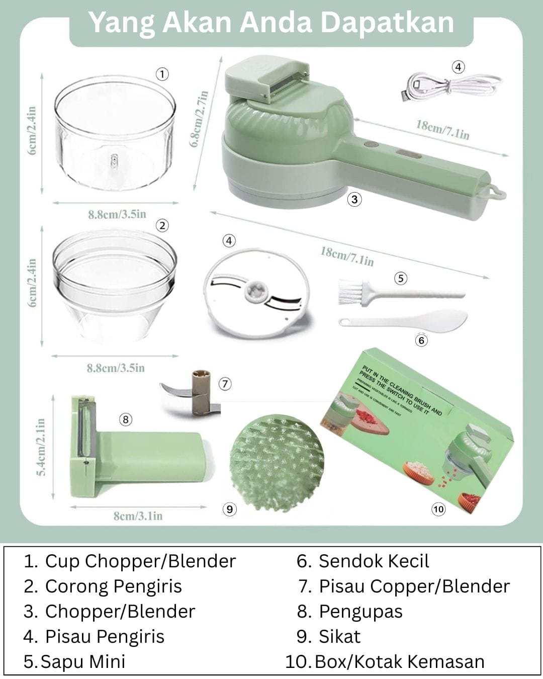 Promo Food Chopper Multifungsi 4in1 BK logo