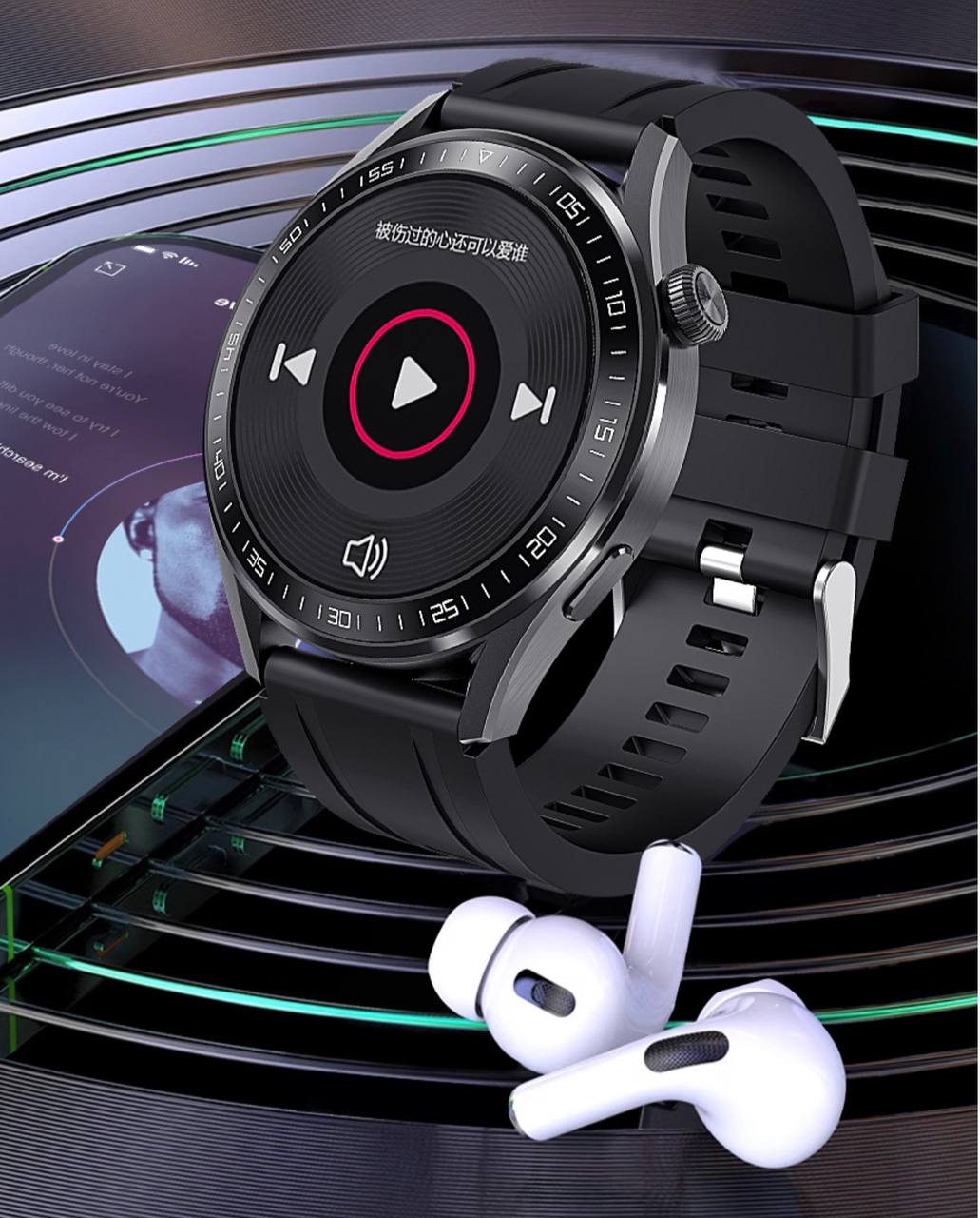 ZOXI ( Smartwatch Jam tangan Pintar Pria & Bonus Ikat Pinggang ) GG3 logo