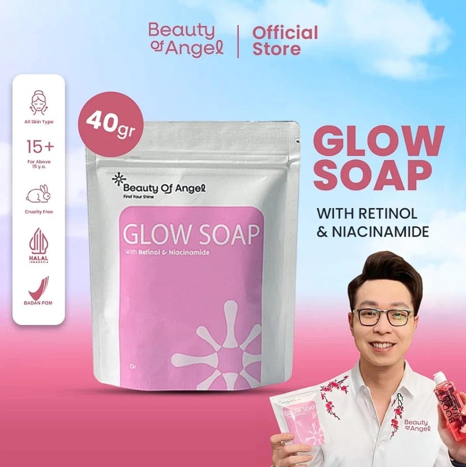 [3 Pcs] BOA Glow Soap Sabun transparan pencerah kulit a2 logo
