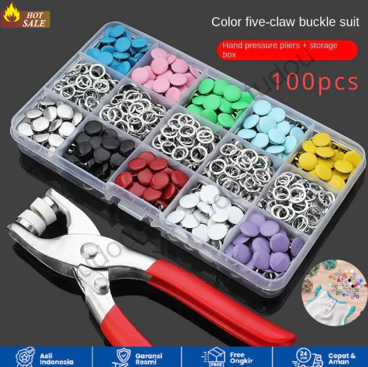 1Set Tang Kancing Jepret P10 logo
