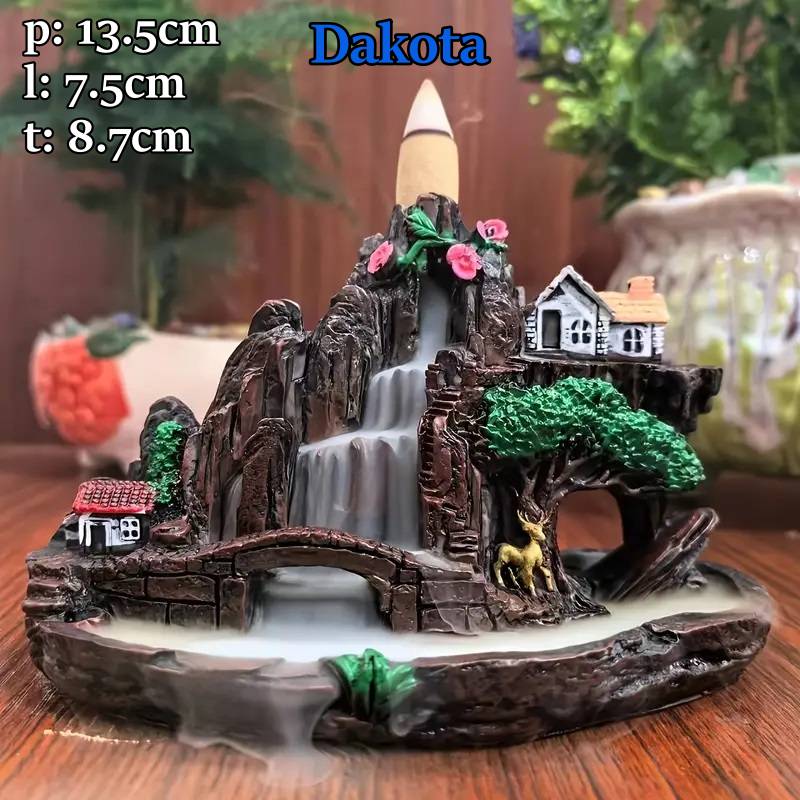 Miniatur Dakota Asap Mengalir Terjun Aromaterapi & Pengharum Ruangan (Gratis 20 Dupa) logo