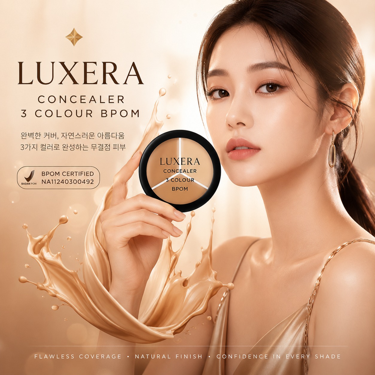 Luxera Concealer 3 Colour BPOM HR77-1116 Baru logo