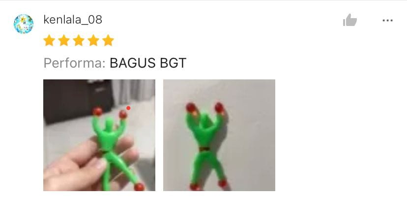 (K) Mainan Lengket Dinding Sticky Wall (Beli 1 Dapat 10)