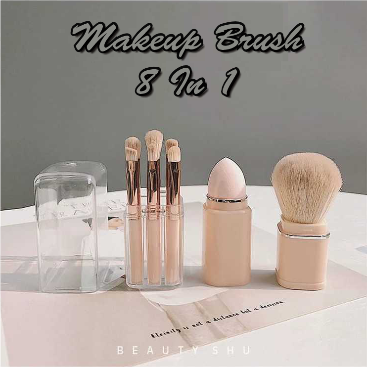 Make Up Brush Set Telecospic Make Up Brush Premium Isi 8 Pcs ⚡ logo