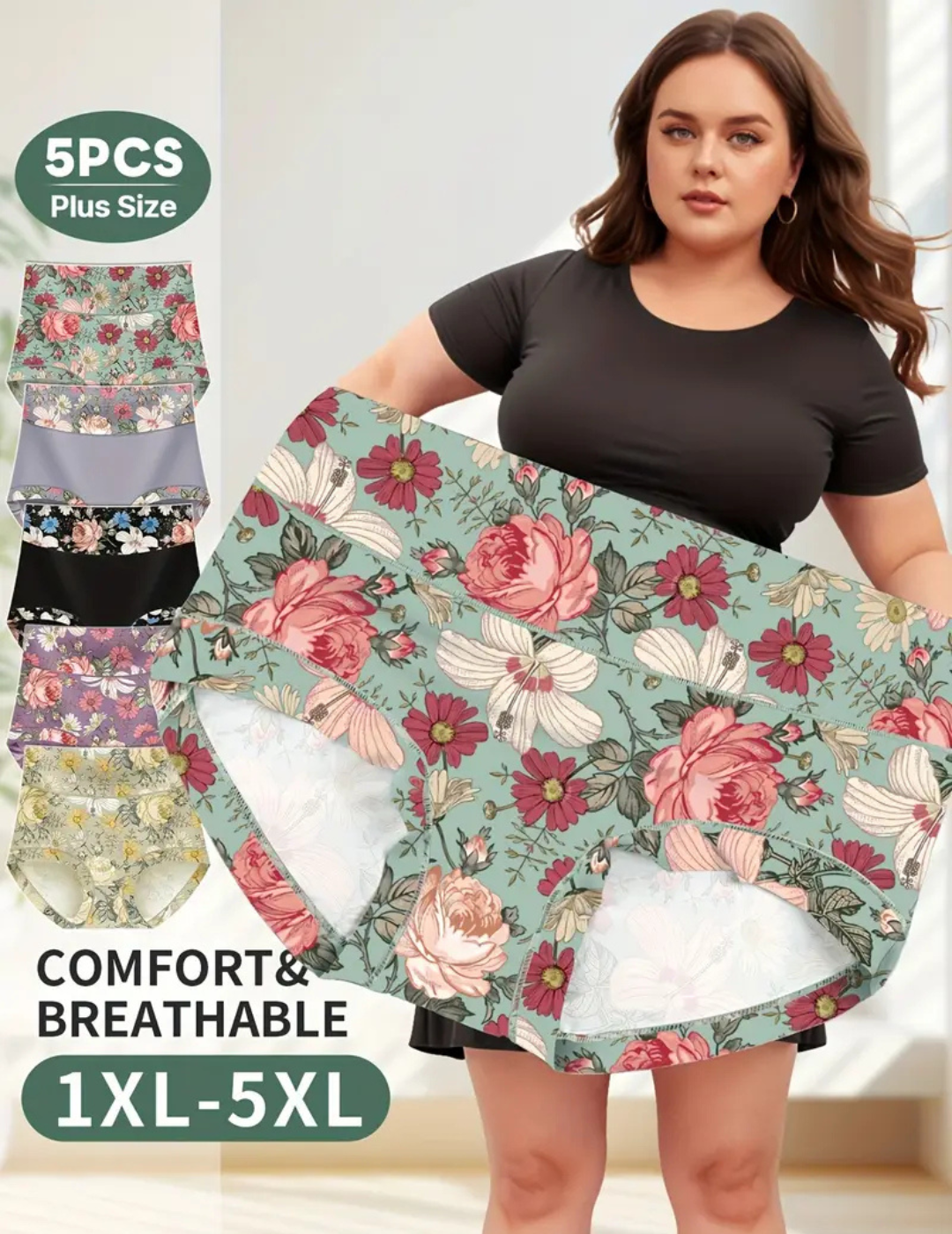 High Waist Panties Motif - Front View