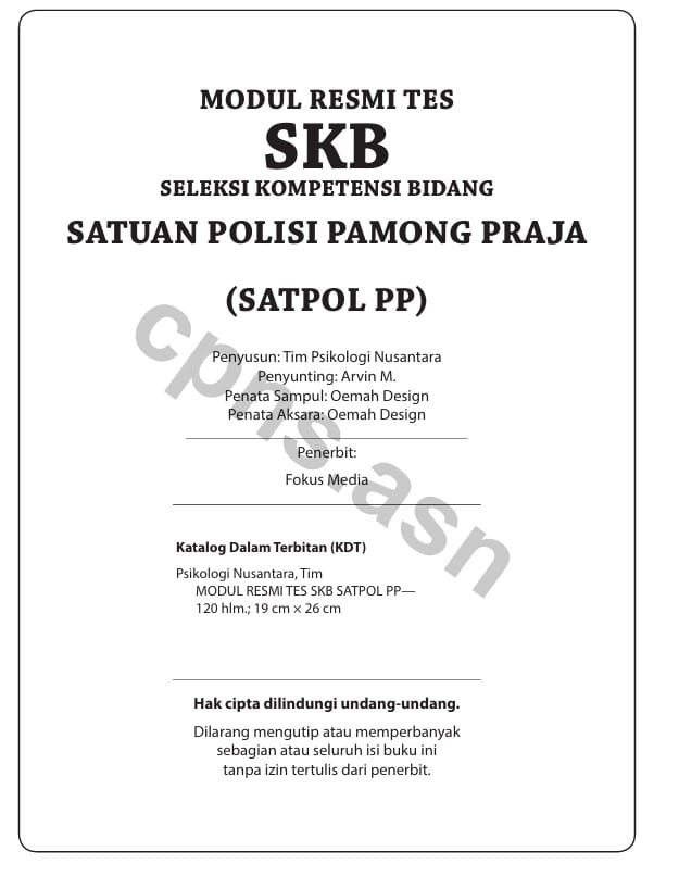 MODUL CPNS-PPPK  SATPOL PP 2024 logo
