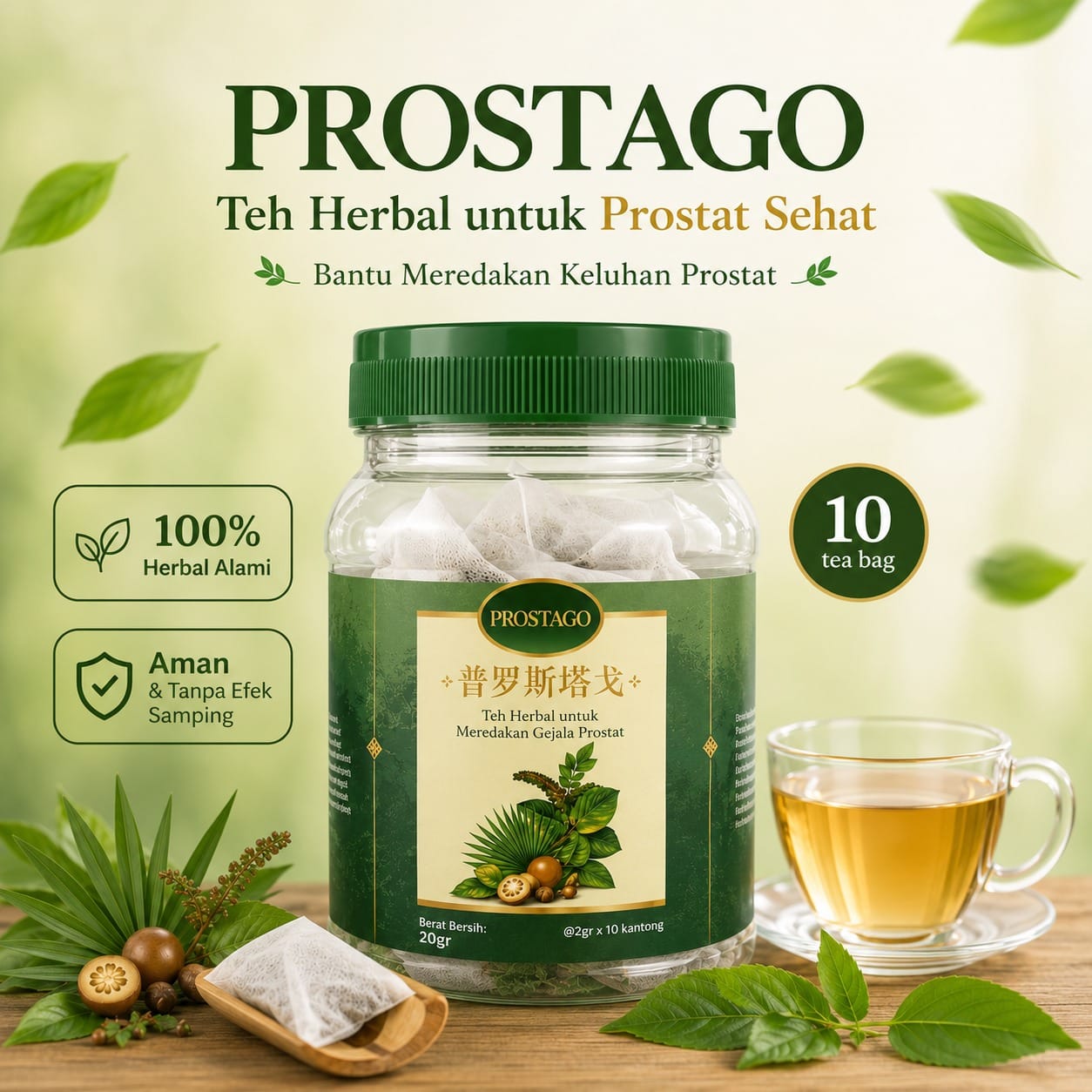 Teh Prostat Herba Nusantara FB-W-B logo