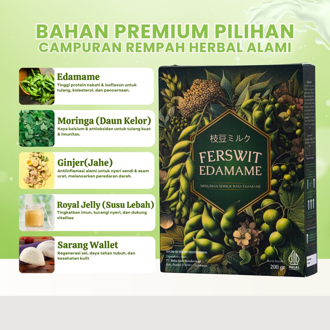 Ferswit Susu Edamame Jepang SFGG
