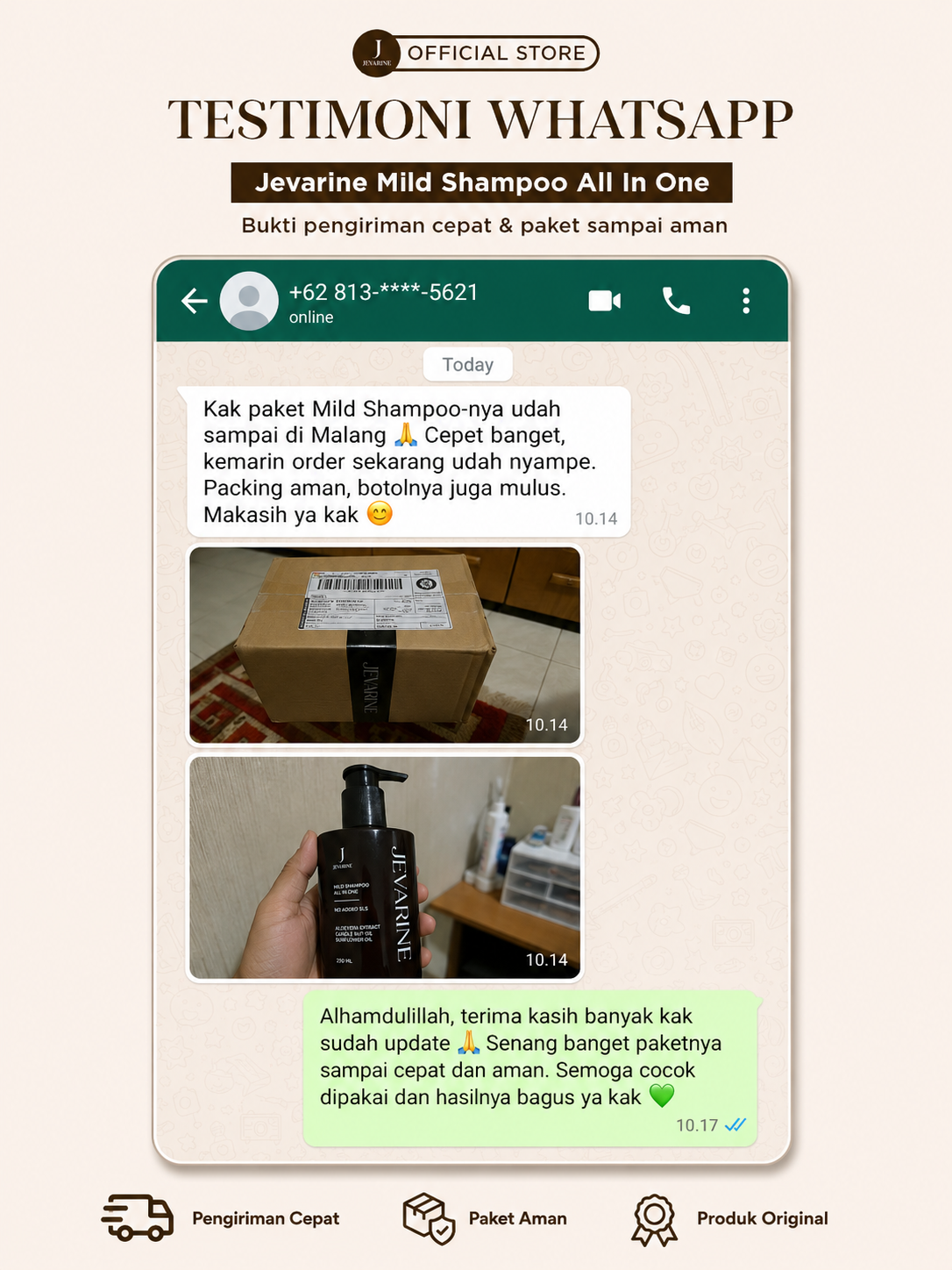 Testimoni Jevarine Shampoo
