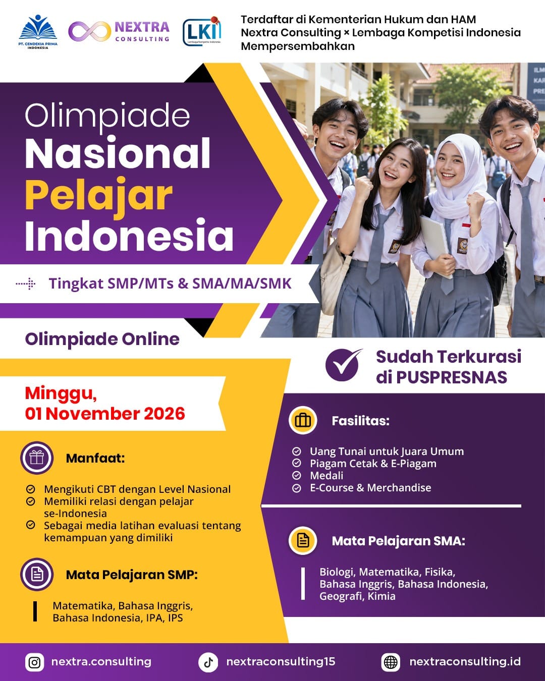 OLIMPIADE NASIONAL PELAJAR INDONESIA logo