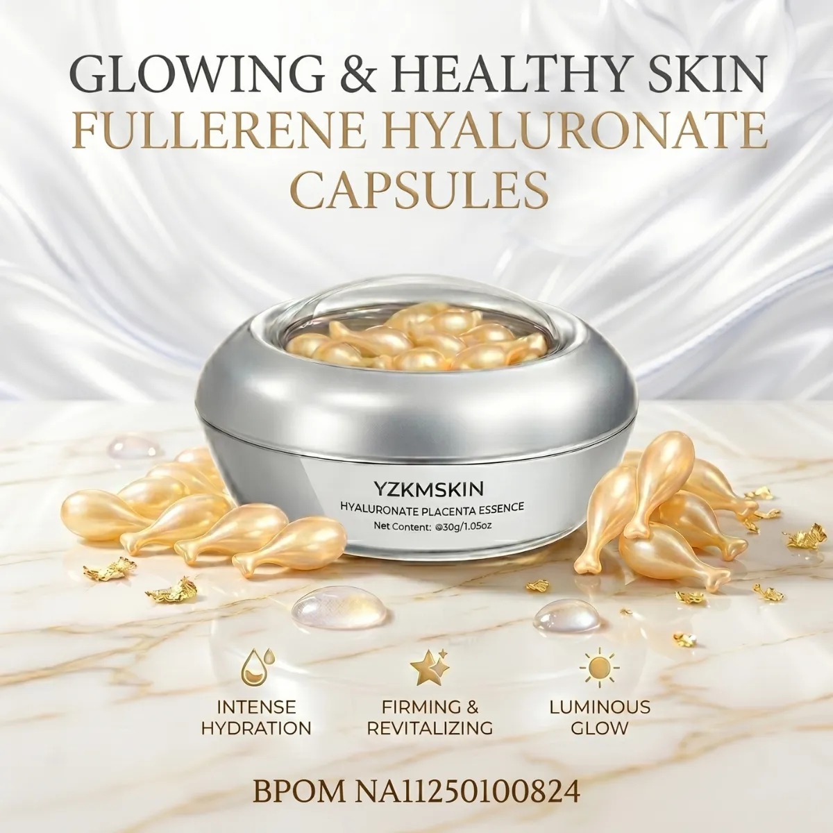 Fullerene Hyaluronate Capsules BPOM BL62-13