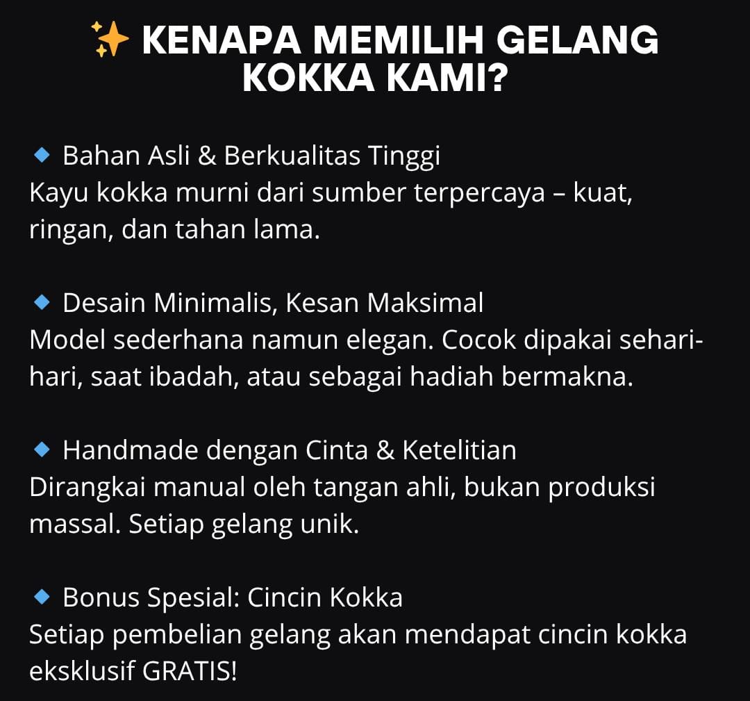 Gelang Tasbih Kokka 4