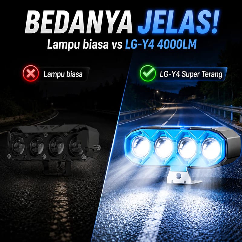 Lampu Tembak 4 Mata