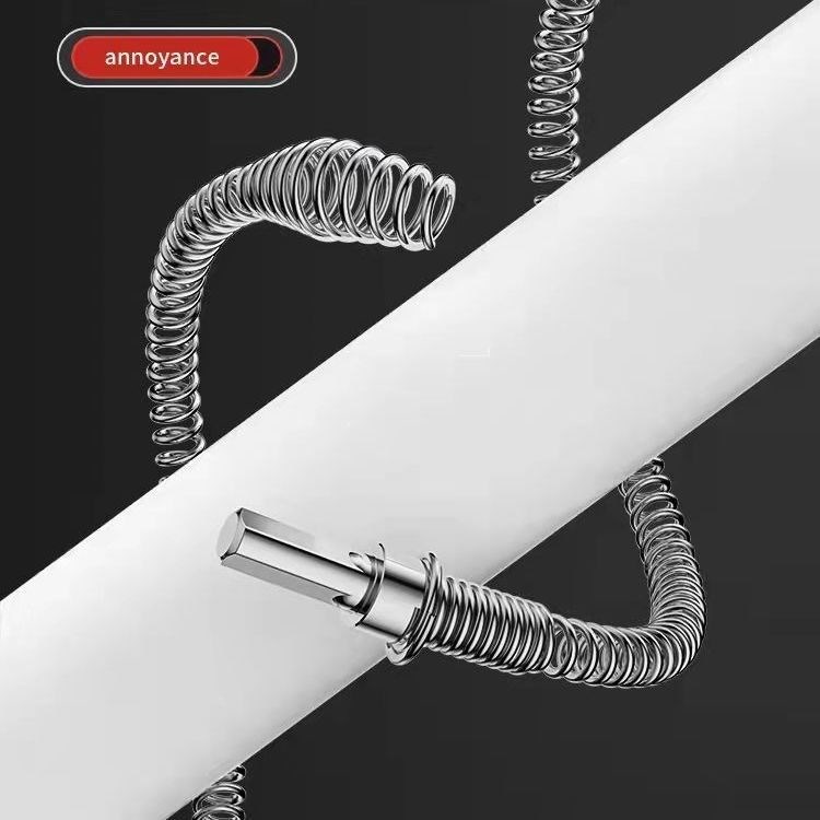 Alat Praktis Pembersih Saluran Air Kawat Baja Eksklusif (IR)nhj