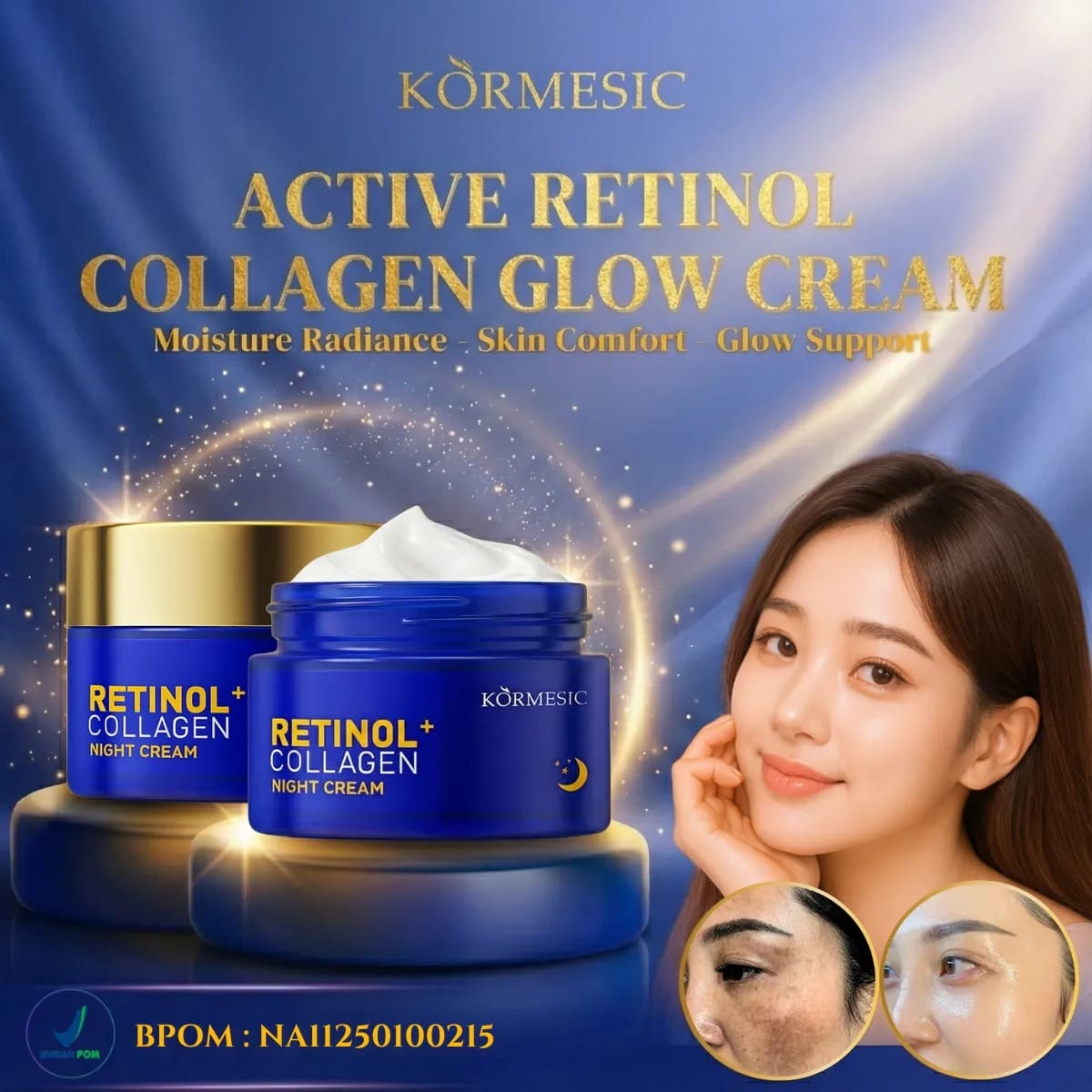 Kormesic Noctera Glow Cream BPOM DD/4 logo