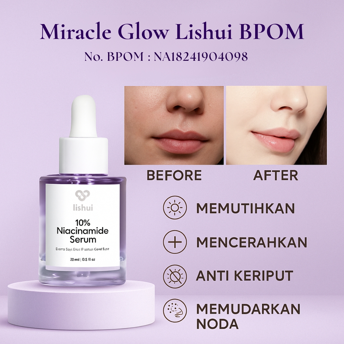 Miracle Glow Lisui BPOM HR77-1 Sn logo
