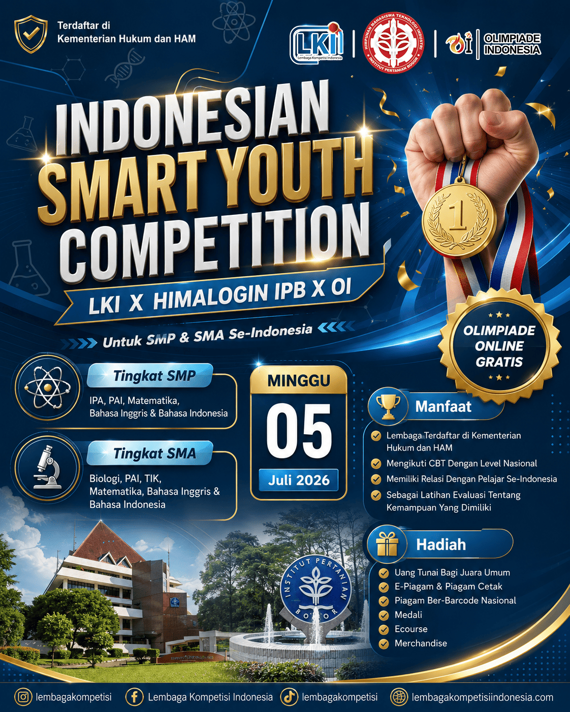 INDONESIAN SMART YOUTH COMPETITION  - LKI X HIMALOGIN IPB 2026 logo