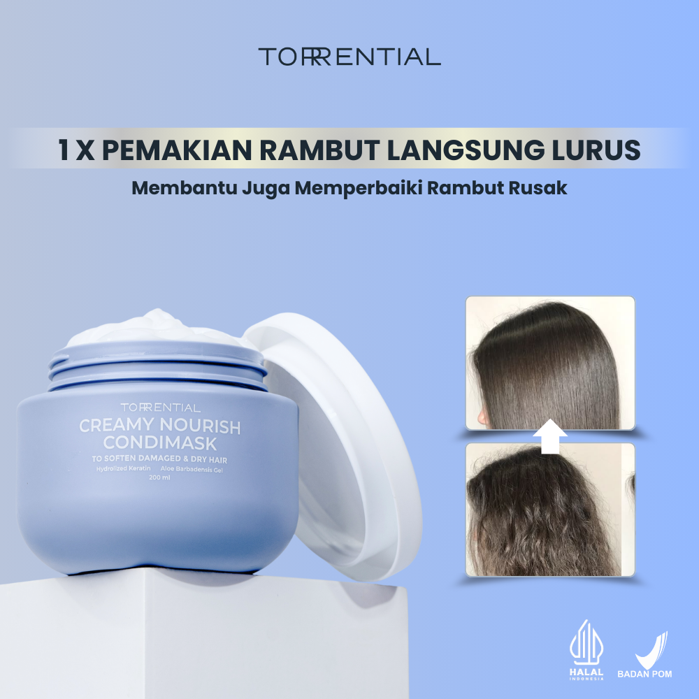 Torrential Condimask pelurus Rambut - fz New -1