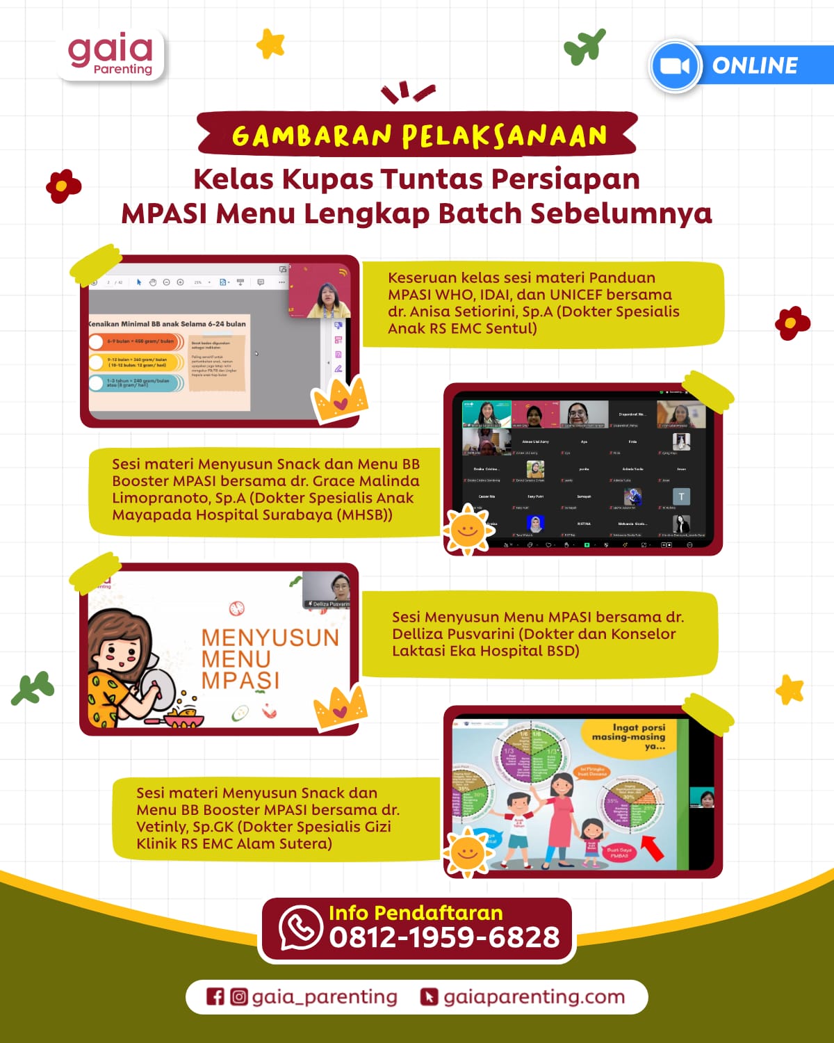 Kelas Intensif MPASI 7 Hari: Kupas Tuntas Persiapan & Fundamental MPASI Menu Lengkap