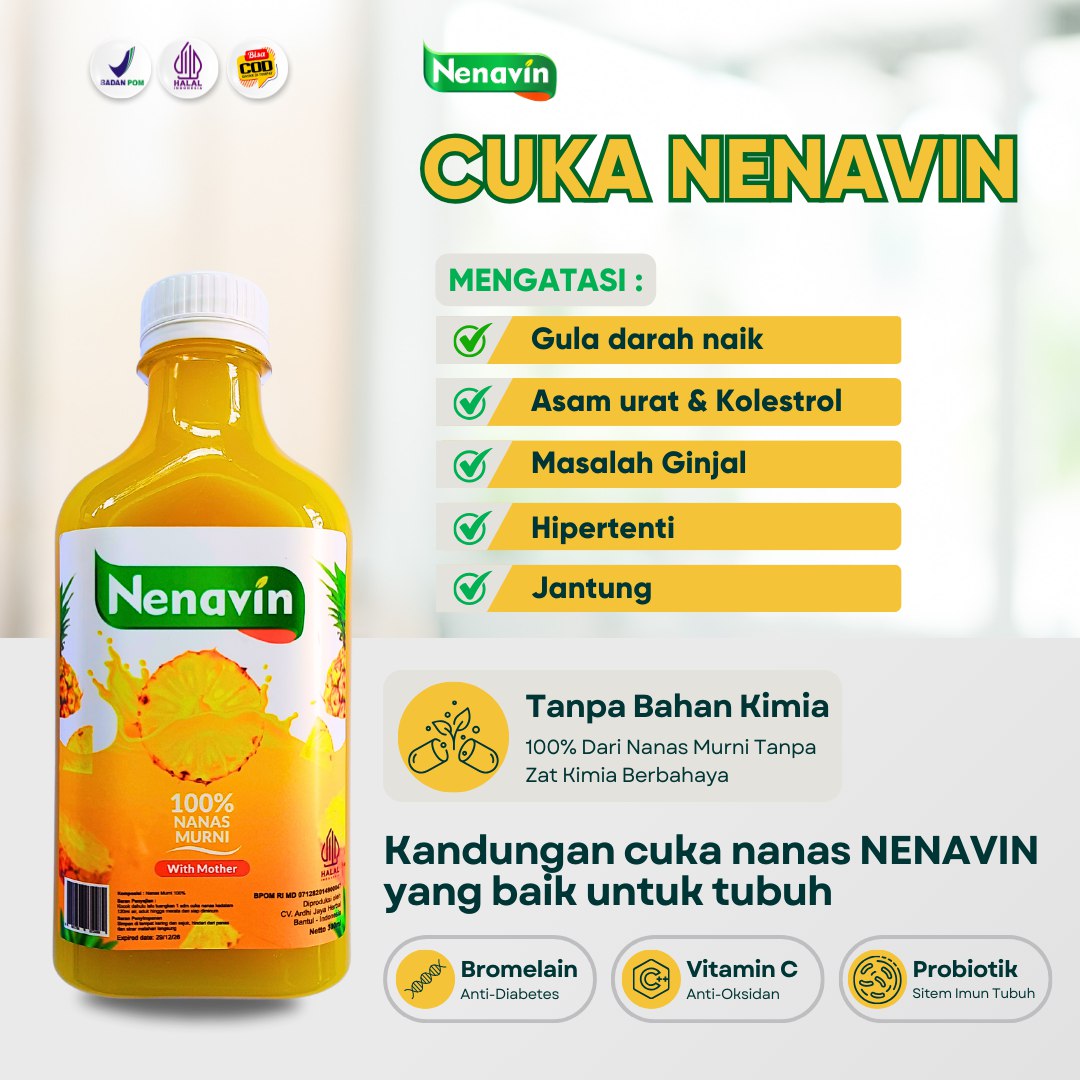 Nenavin-Cuka Nanas Organik - 100% Asli logo