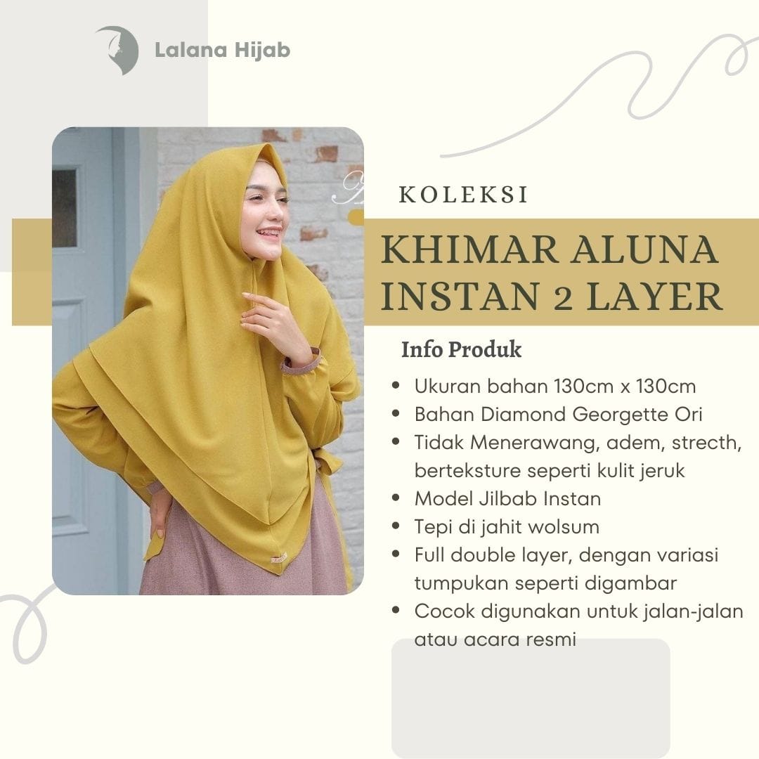 KHIMAR ALUNA INSTAN 2 LAYER logo