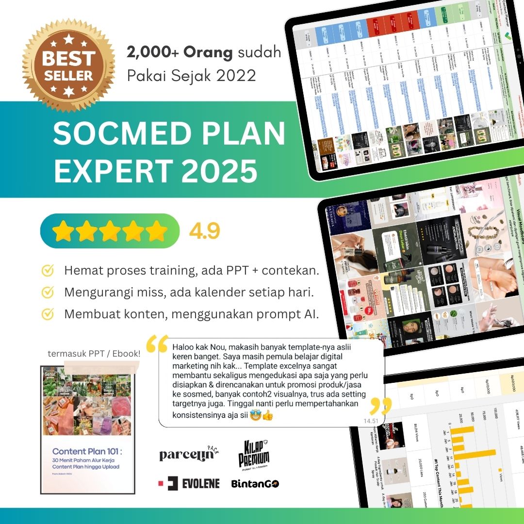 Socmed Content Plan 2025 Template (+ Bonus Ebook & Recording) logo