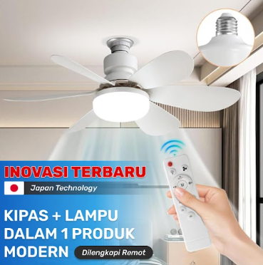 Lampu Kipas Remote 2in1 New - I - F1 logo