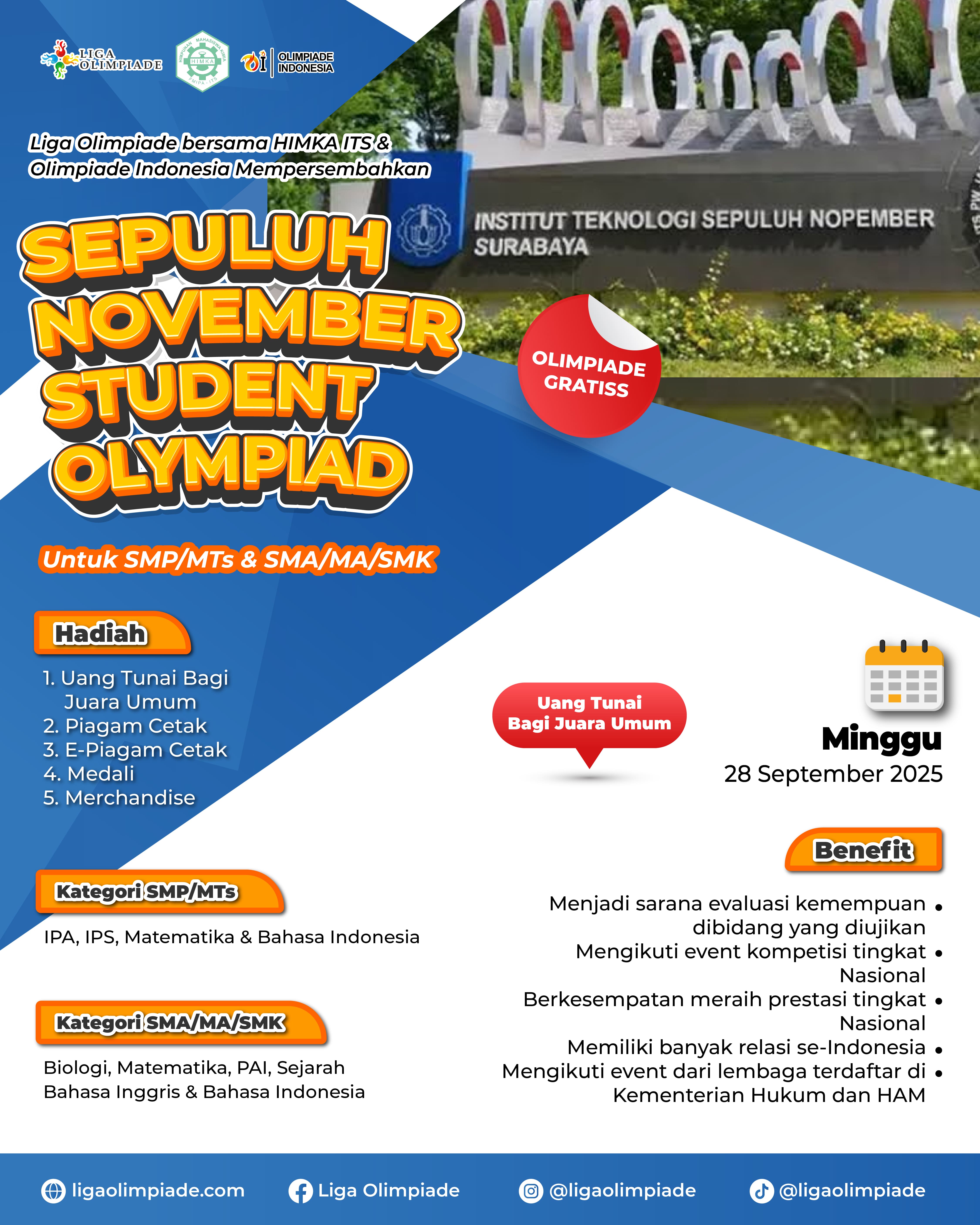 SEPULUH NOVEMBER STUDENT OLYMPIAD 2025 logo