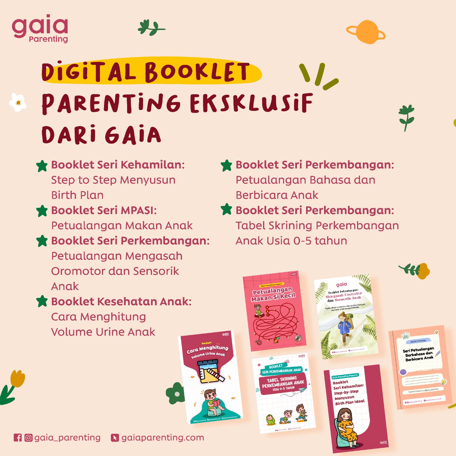 Digital Booklet Parenting Eksklusif &  E-Course Parenting GAIA