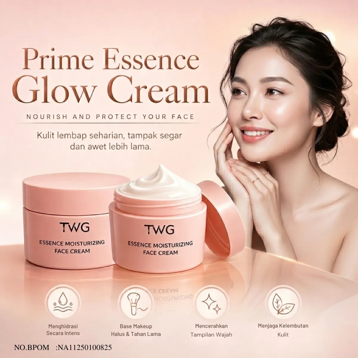 Prime Essence Glow Cream BPOM HR62-27 logo