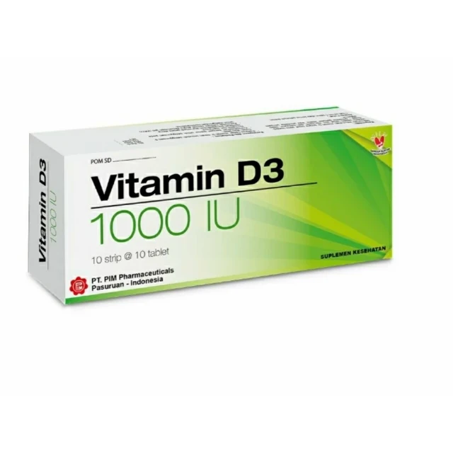 Vitamin D3 1000 UI PIM - Per Box 100 tablet - LD logo