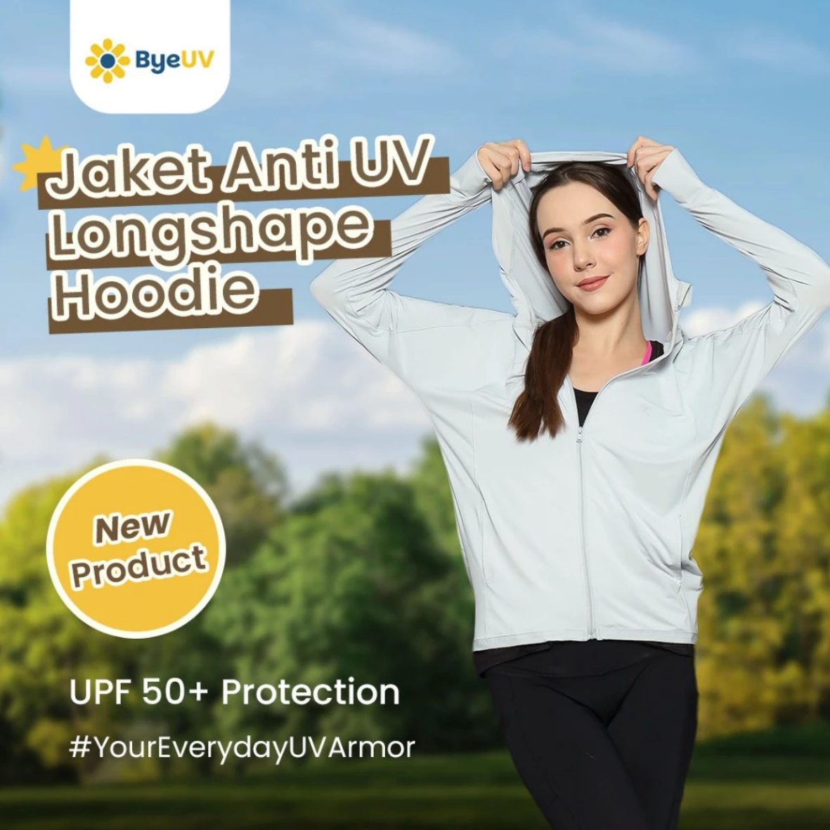 Anti UV Hoodie Longshape