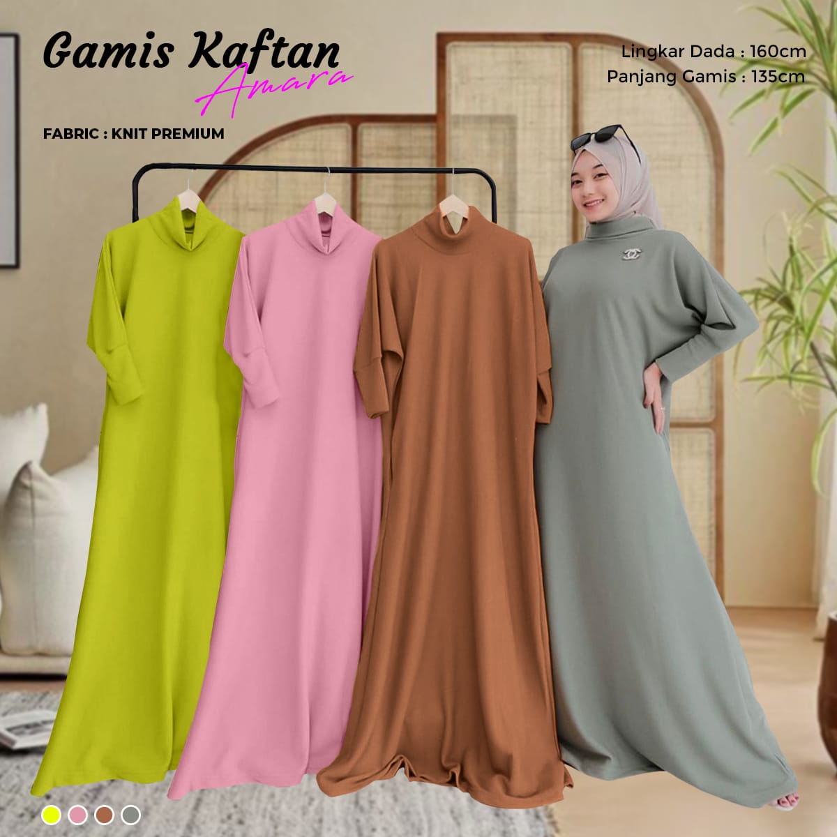Gamis Kaftan Knit