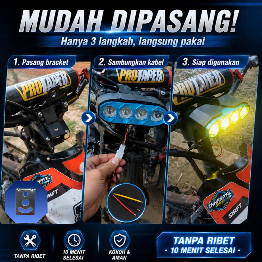 Lampu Tembak 4 Mata
