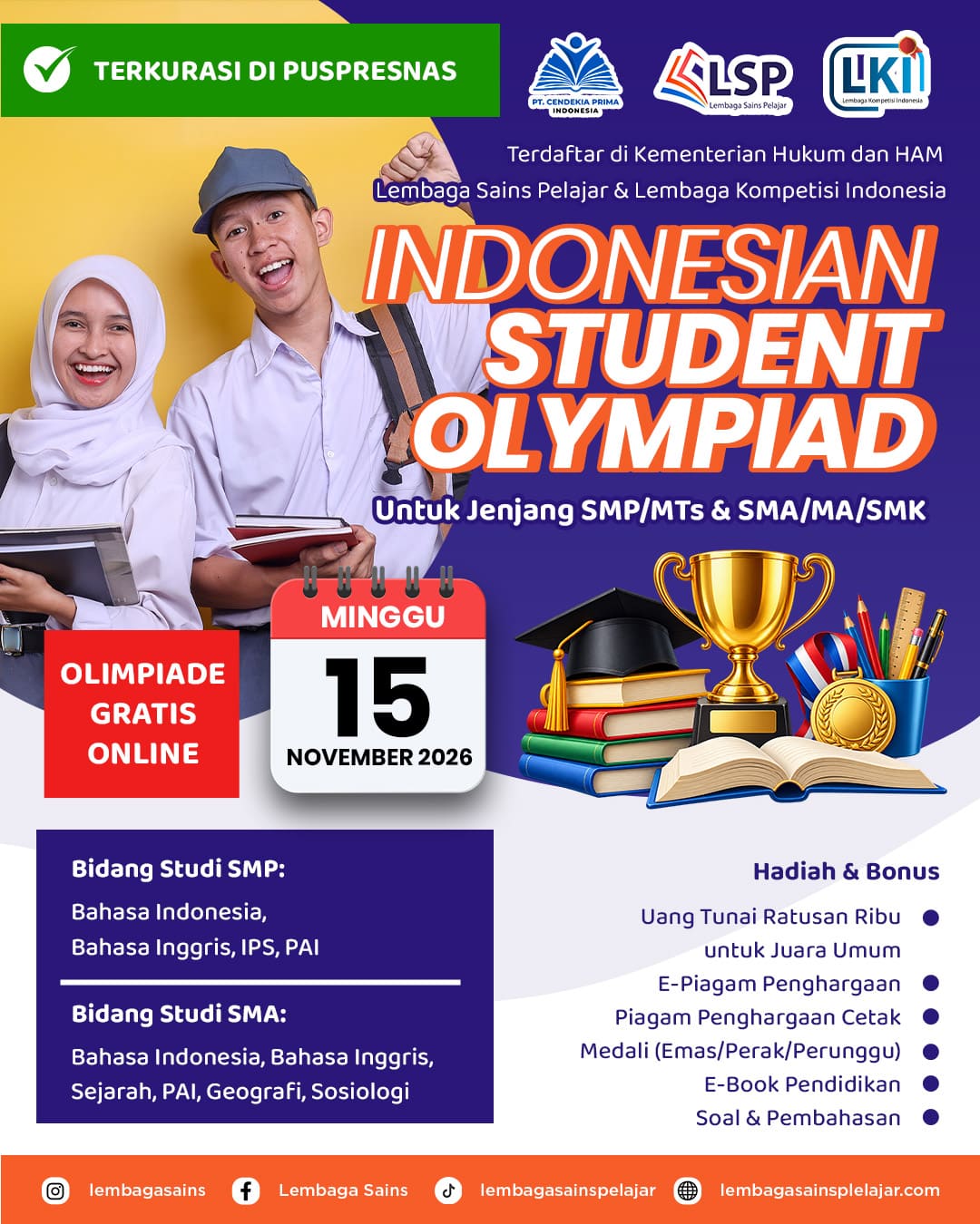 INDONESIAN STUDENT OLYMPIAD (LSP) logo