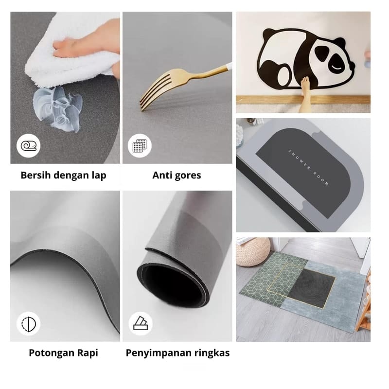 keset kamar mandi diatomite YP