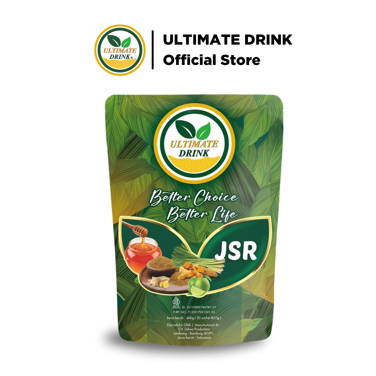 Ultimate Drink - Pouch JSR Sachet isi 20pcs/20gram logo
