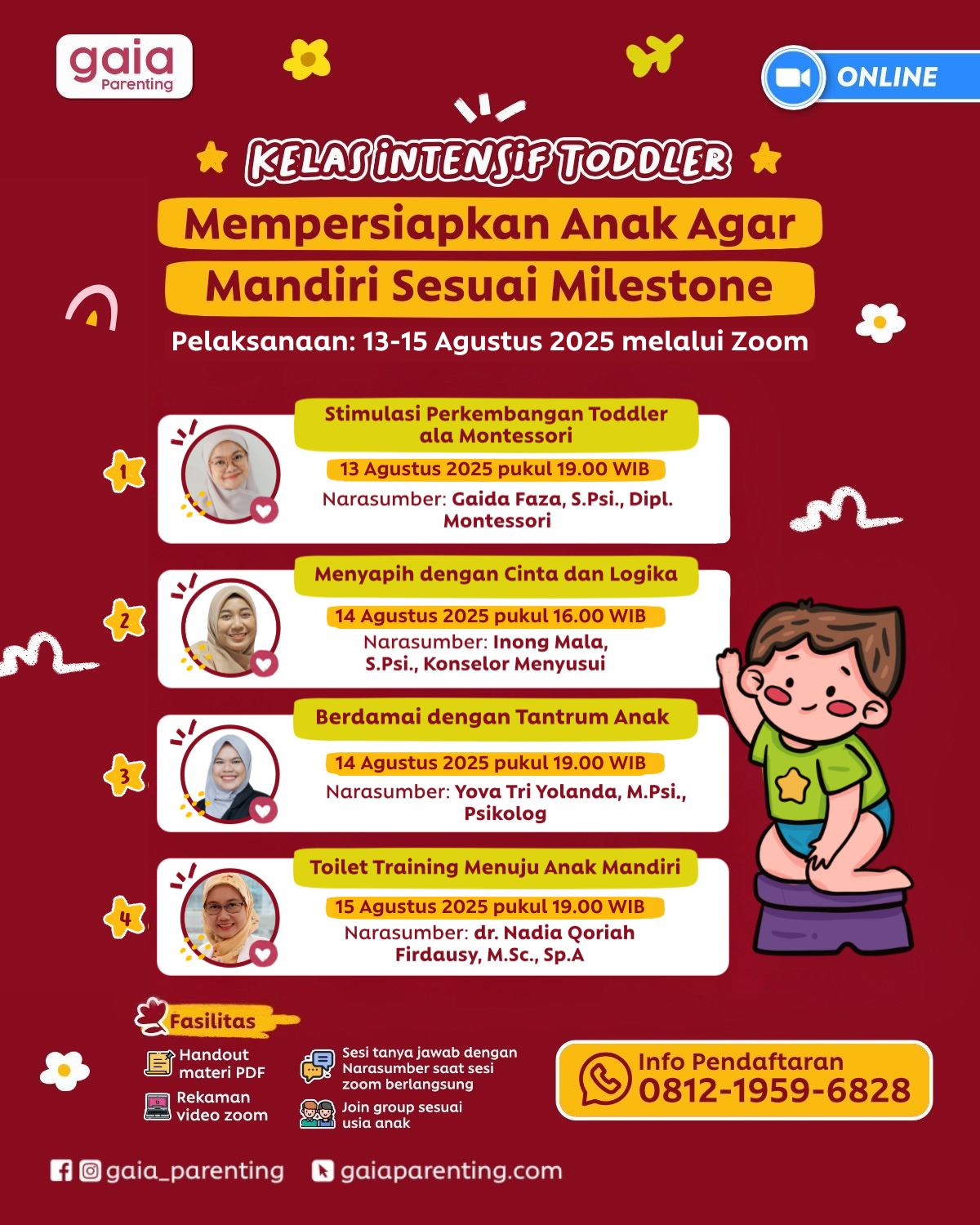Kelas Intensif Toddler: Mempersiapkan Anak Agar Mandiri Sesuai Milestone logo